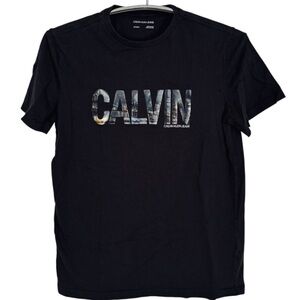 Calvin Klein New York Cityscape Buildings Black Graphic Tee